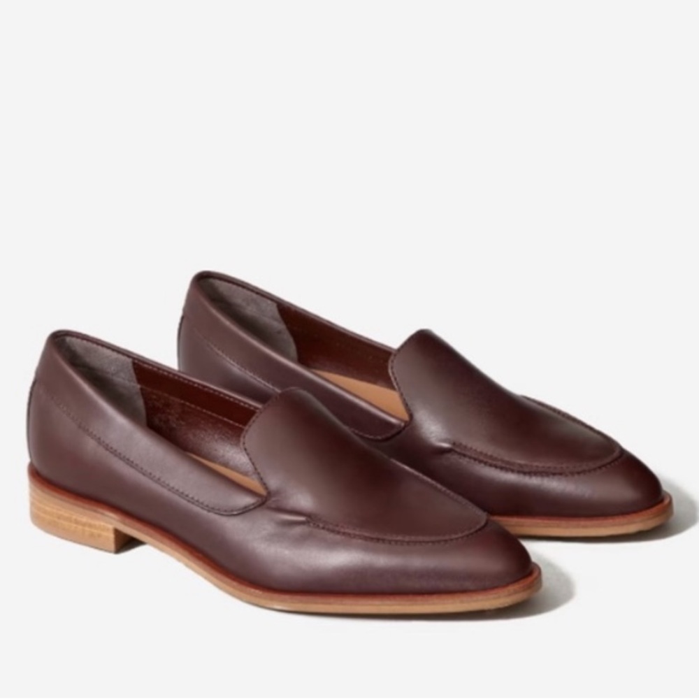 EVERLANE The Modern Loafer, Brandy, Size 9.5 with heel cap